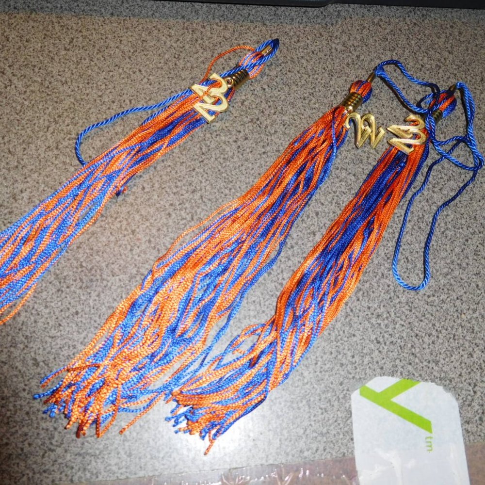 2022 MOTAR BOARD TASSLE GRADUATION ORANGE & BLUE TASSEL TASSLE JOSTENS